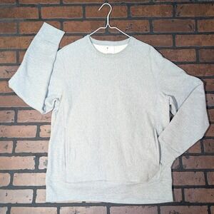 3Sixteen Men's L Heather Gray Crewneck Sweatshirt Heavyweight Streetwear